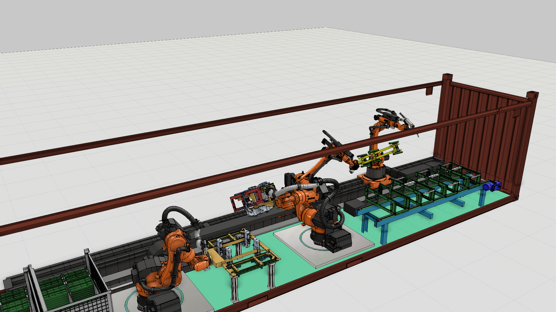 DMX — Detailansicht Robotergreifer und Bauteilhandling